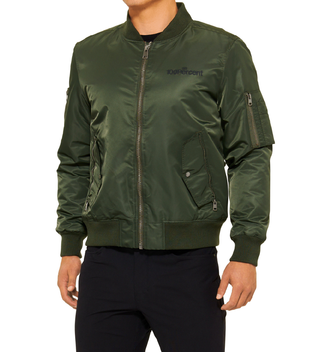 BOMBER Zip Jacket Army